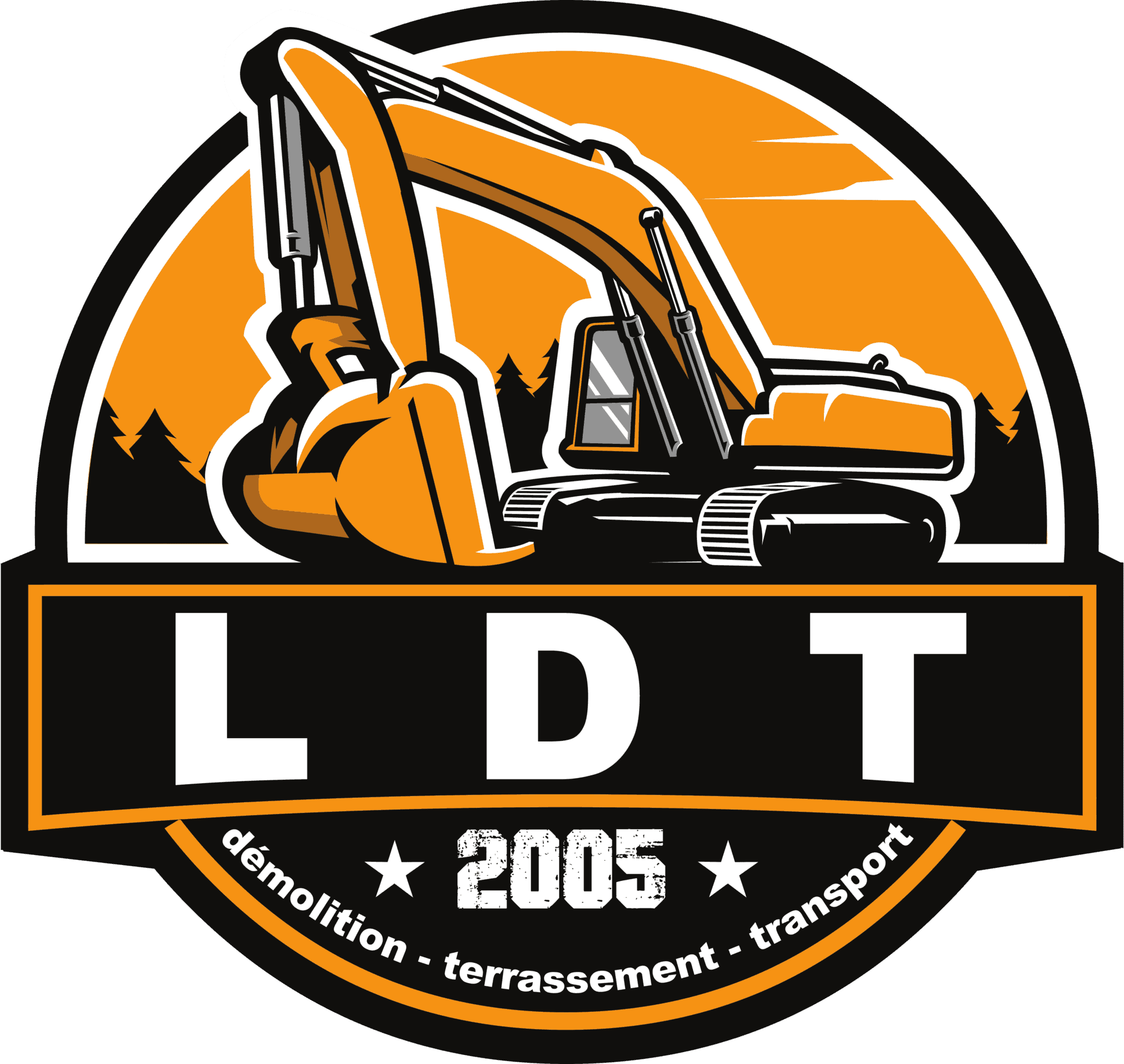 L.D.T. Ludovic David Terrassement Transport Démolition logo_sans_fond